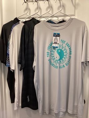 Set of 4 MEN’s FISHING SHORT SLEEVE DRY WEAVE SPF SHIRTS